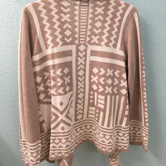 Angie open front tribal sweater - Picture 3 of 3