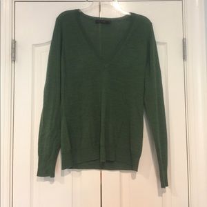Light weight green v-neck sweater