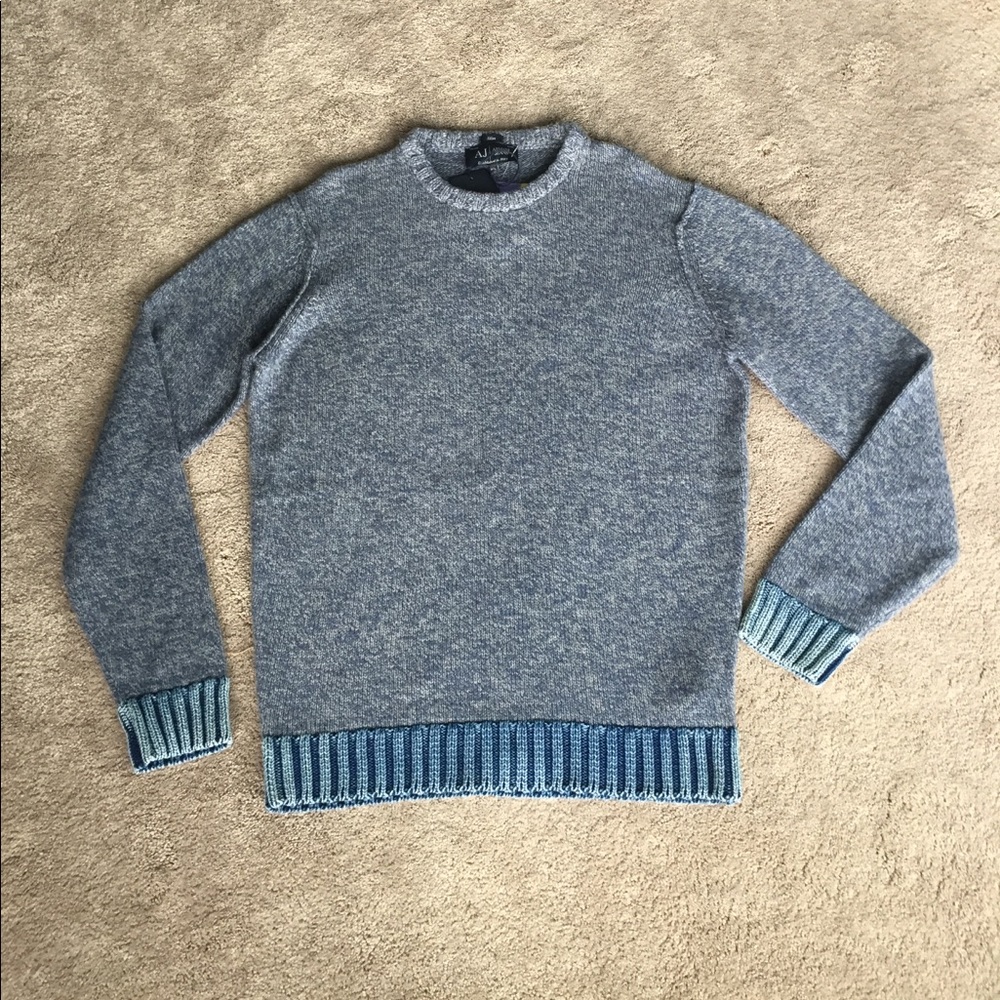Mens Armani Jeans Slim fit Blue Sweater sz 3xl
