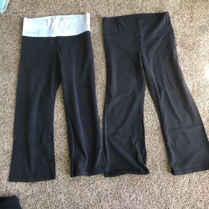 Fold over yoga Capri pants