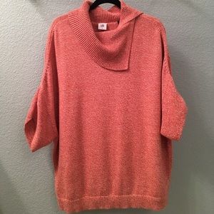 Cabi 1/2 sleeve split neck sweater.