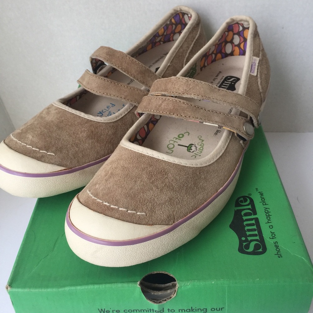 Simple Brand Suede Mary Janes 11 New