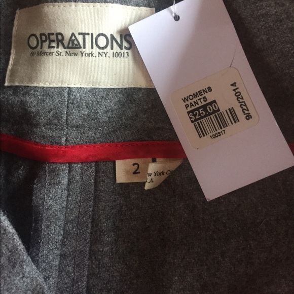 Operations Women's Gray Dress Pants Size 2 NWT - Picture 4 of 4