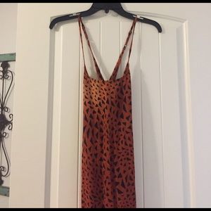 Animal print maxi dress