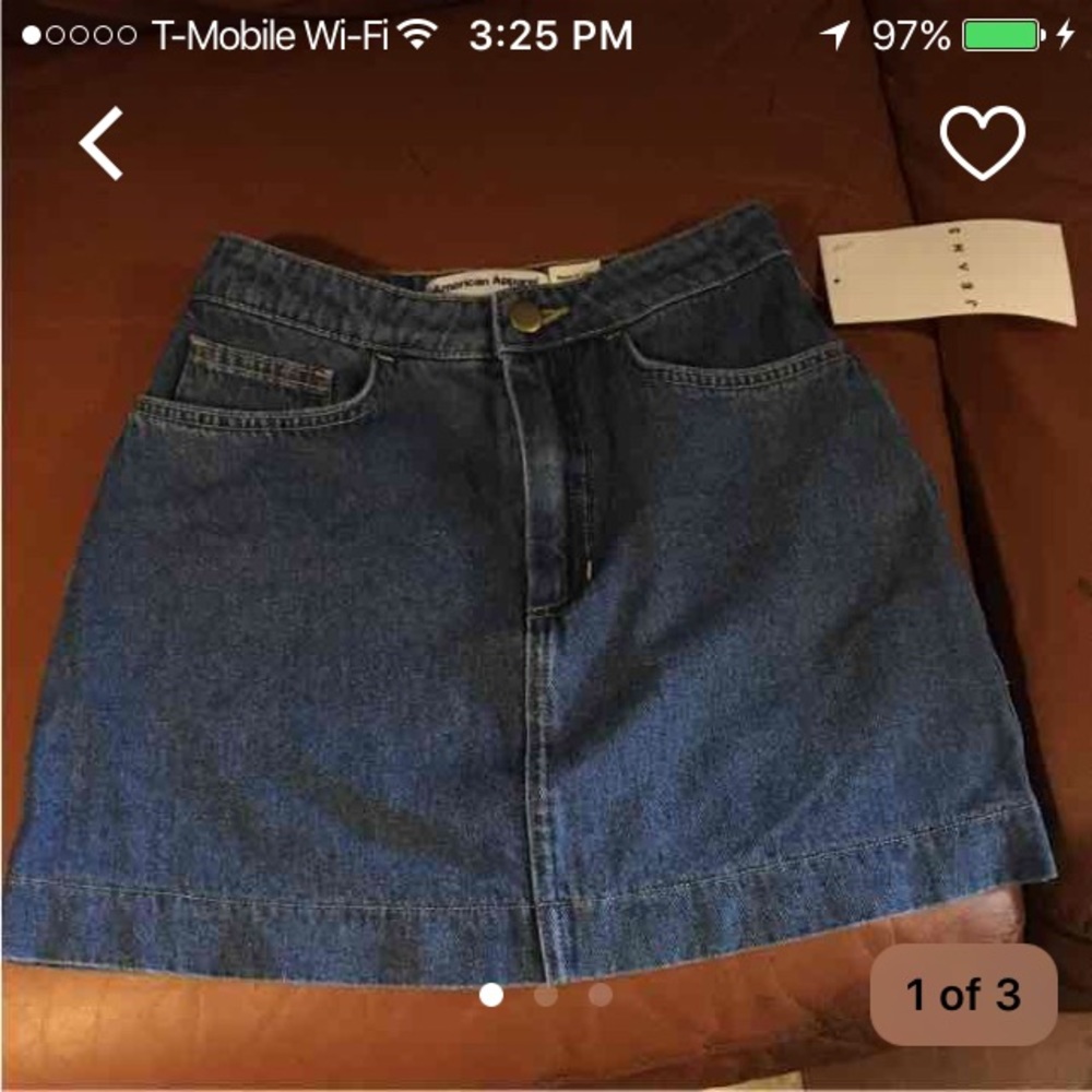 American Apparel denim skirt