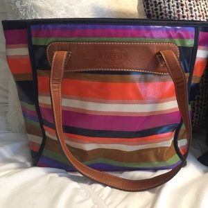 Fossil Striped Bag