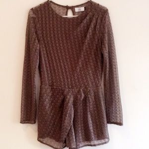 Dolce Vita open-back lace romper