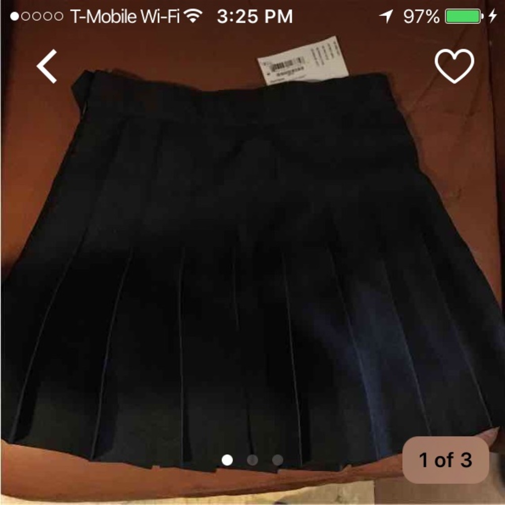 Black tennis skirt American apparel