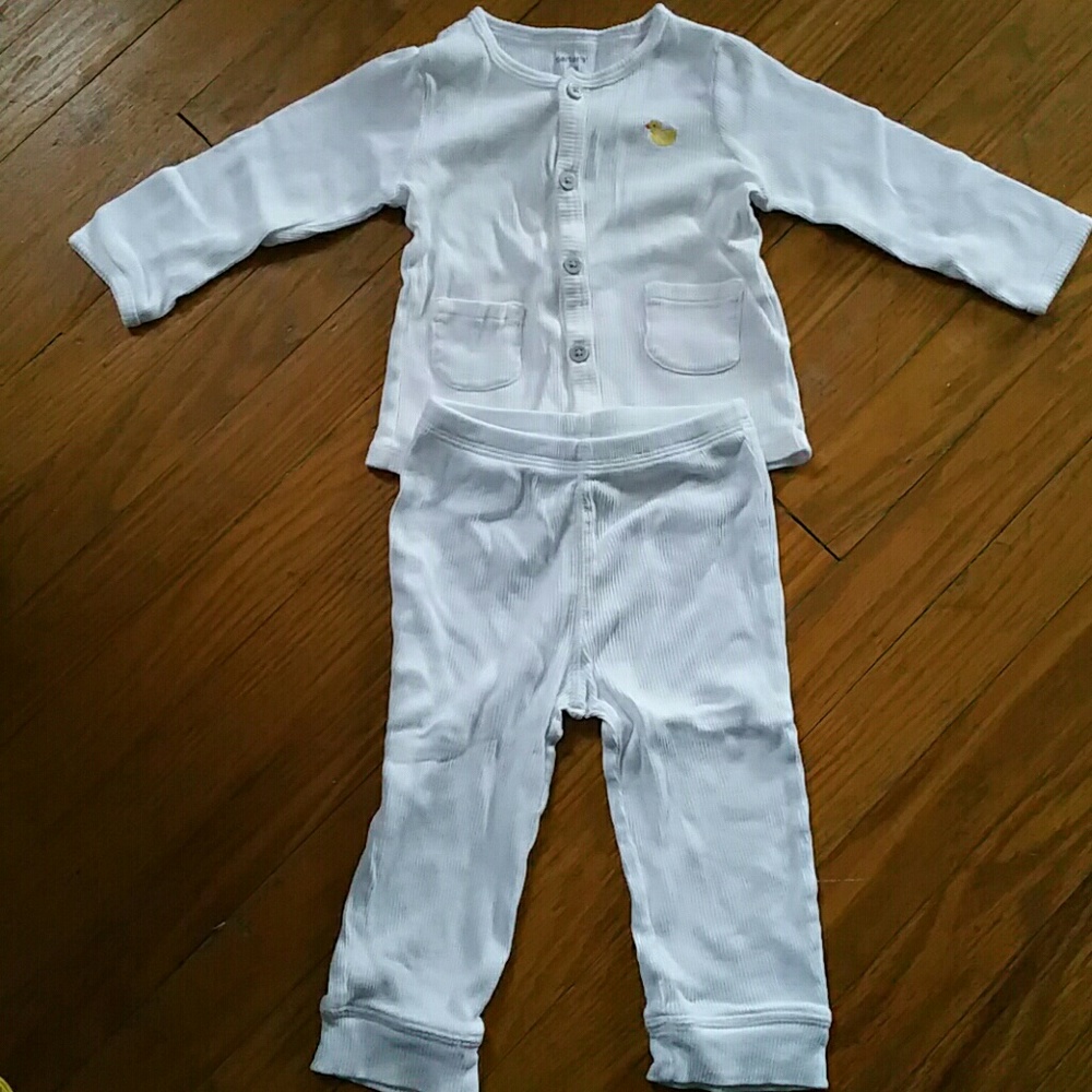 White Baby Sleep&Play Clothes, size 12M