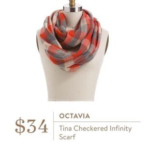 STITCH FIX Octavia Plaid Infinity Scarf