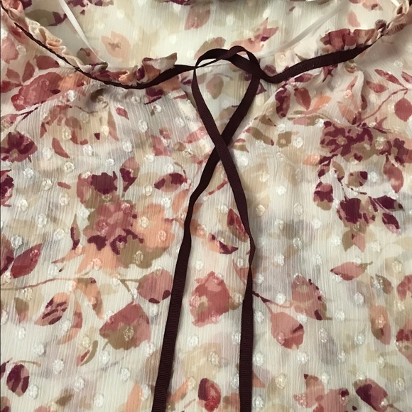 LC Lauren Conrad floral top - Picture 3 of 5