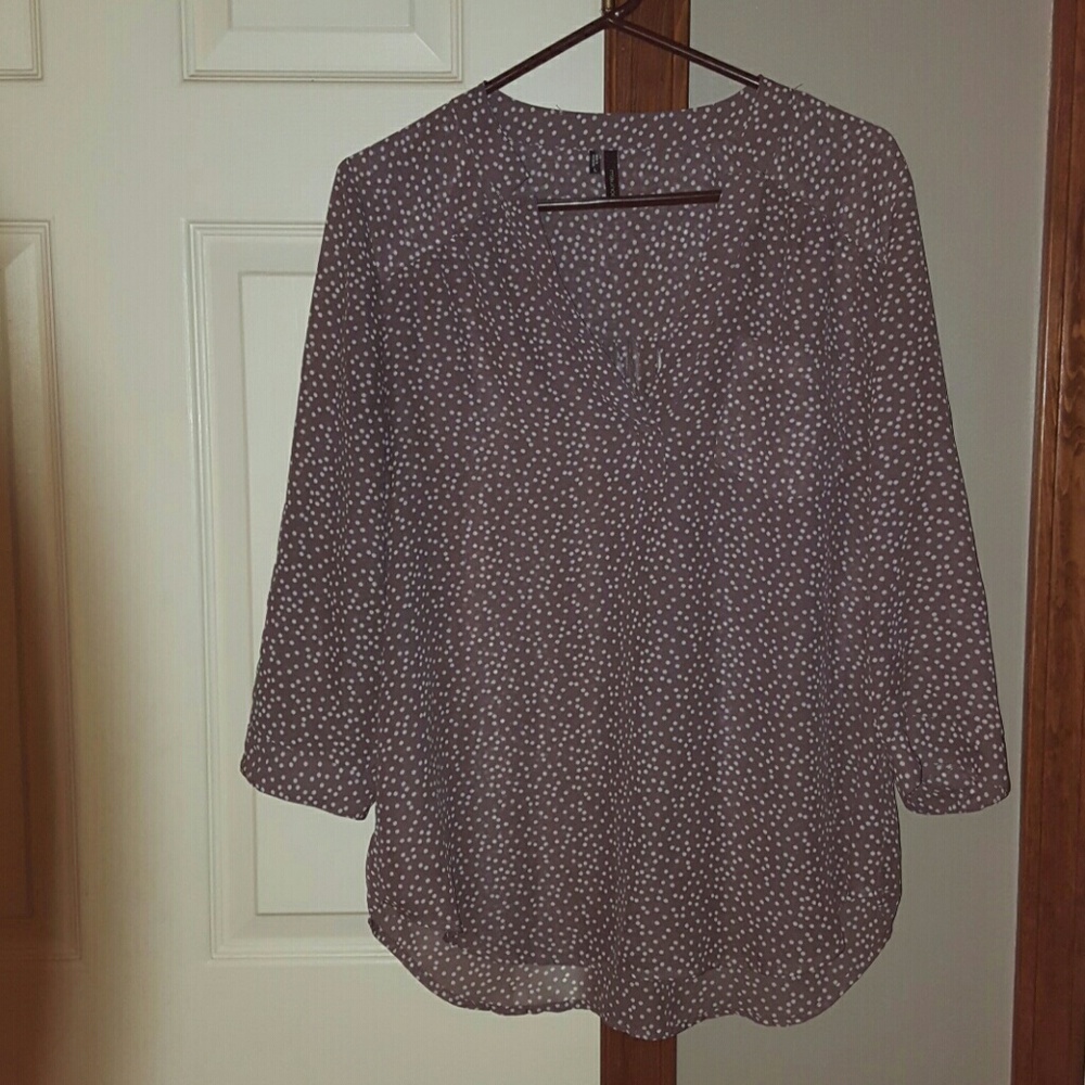 Maurices polka-dot blouse