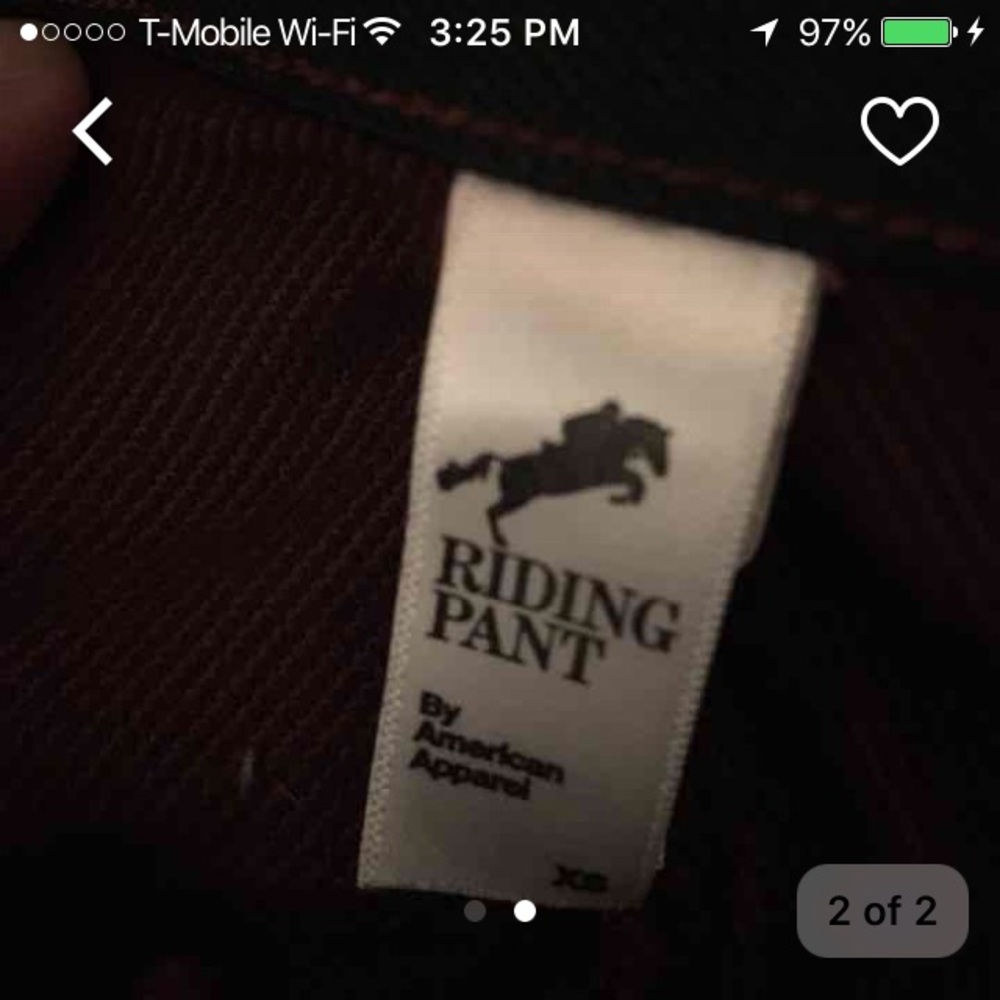 Burgundy riding pant