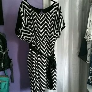Lane Bryant chevron dress