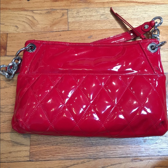 Bright red shiny brand new Coach bag! - Picture 2 of 3