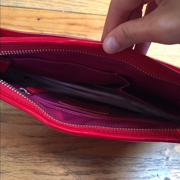 Bright red shiny brand new Coach bag! - Picture 3 of 3