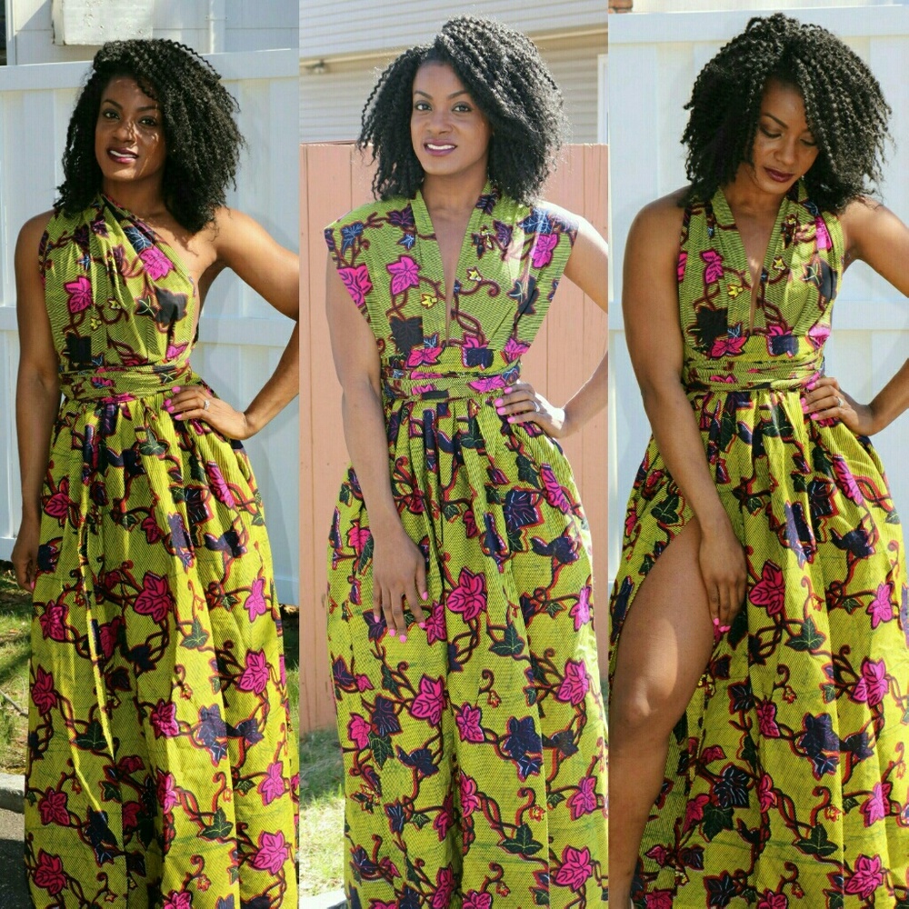 Africanprint Infinity dress