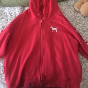 PINK by VS zip up sweatshirt