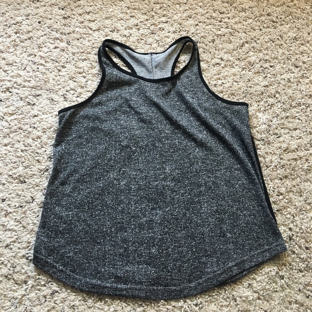 Grey fitness top