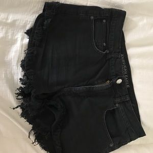 Black High Waisted Shorts