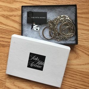 Saks Fifth Avenue silver necklace