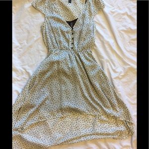 Black and white print dress