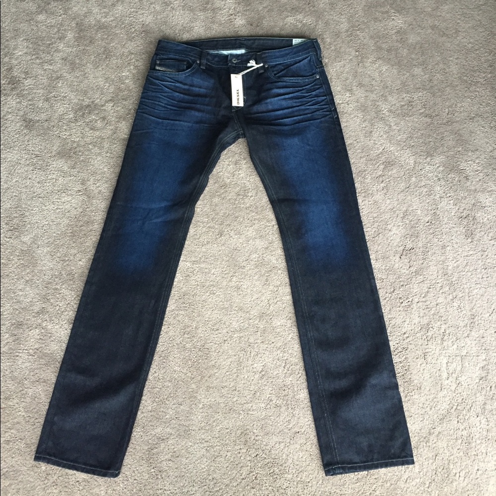 Mens Diesel Thavar Slim-Skinny indigo jeans sz 34