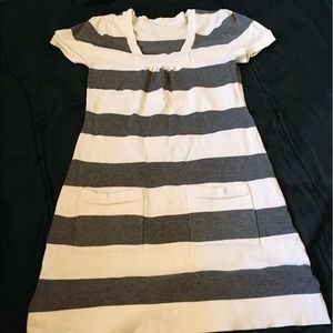 Black and white stripes dress. Size M