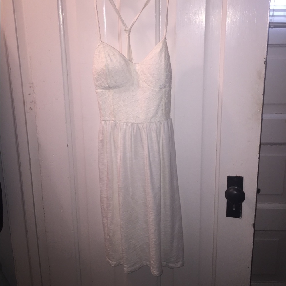 White flowy dress