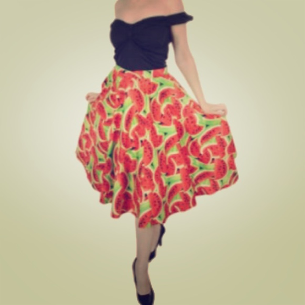 Miss elinor watermelon skirt