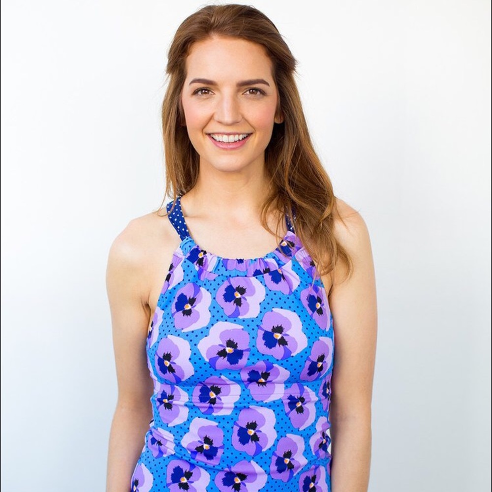 Pansy tankini set