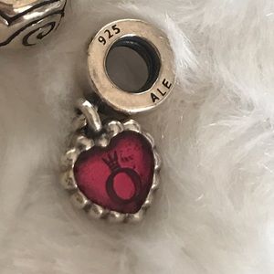 Pandora hanging heart charm