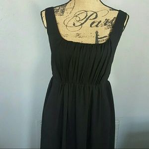 Gorgeous black mid length chiffon dress size 10/12