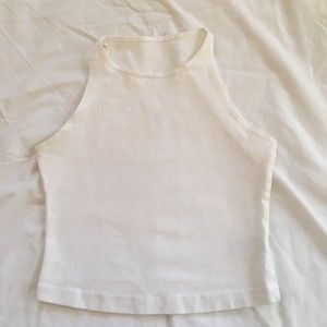 White crop top from American Apparel