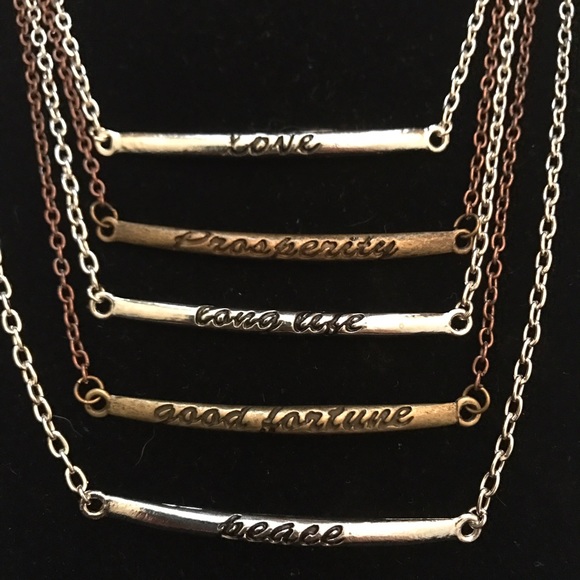 🎉HP🎉 Words on a Chain - Handmade Necklace - Picture 2 of 3