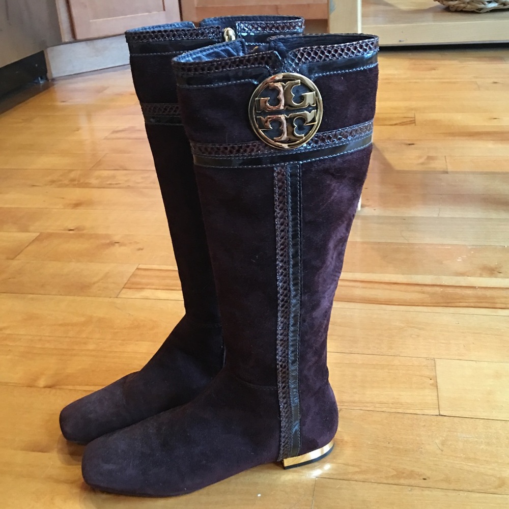 Tory Burch Brown Suede Boots - Size 7.5