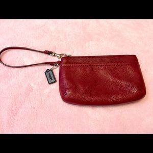 Never used!! Red Coach Wristlet