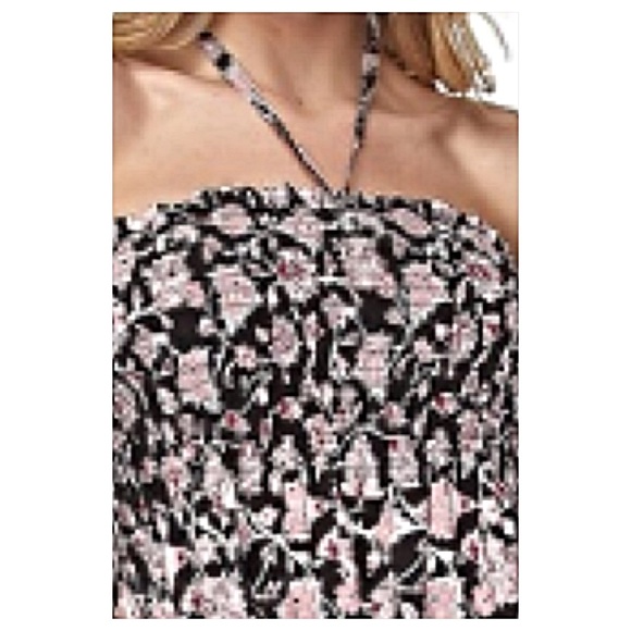Soft Floral Halter Tank Tube Dress Small NEW - Picture 7 of 8