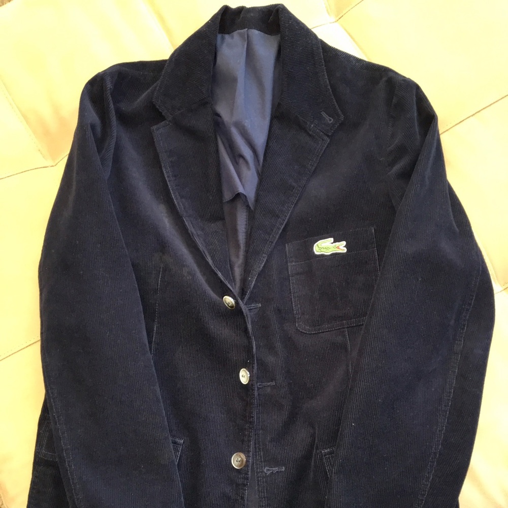 Lacoste Men's Corduroy Blazer - Navy