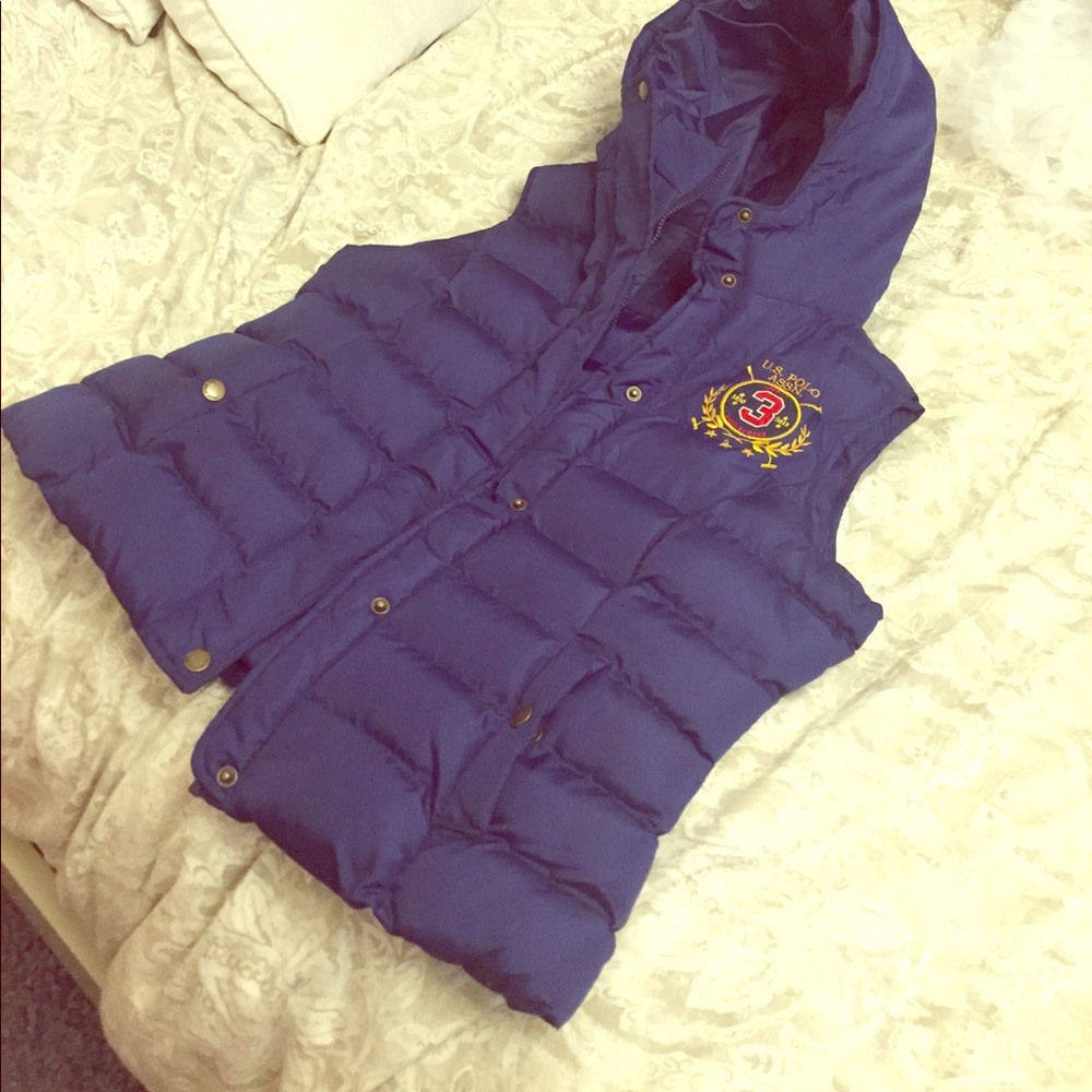 US polo association vest -navy