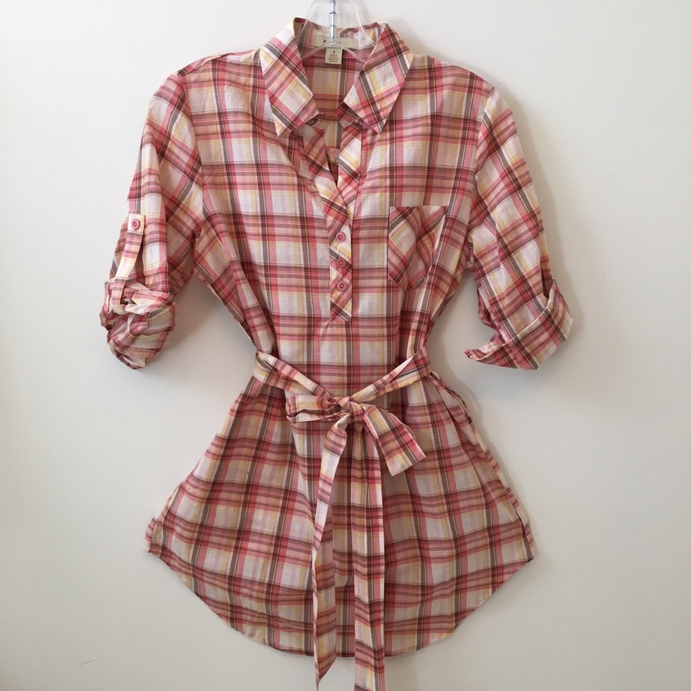 Forever 21✨Plaid Tunic Top✨
