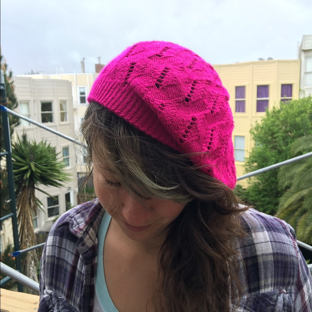 Pink Knit Hat