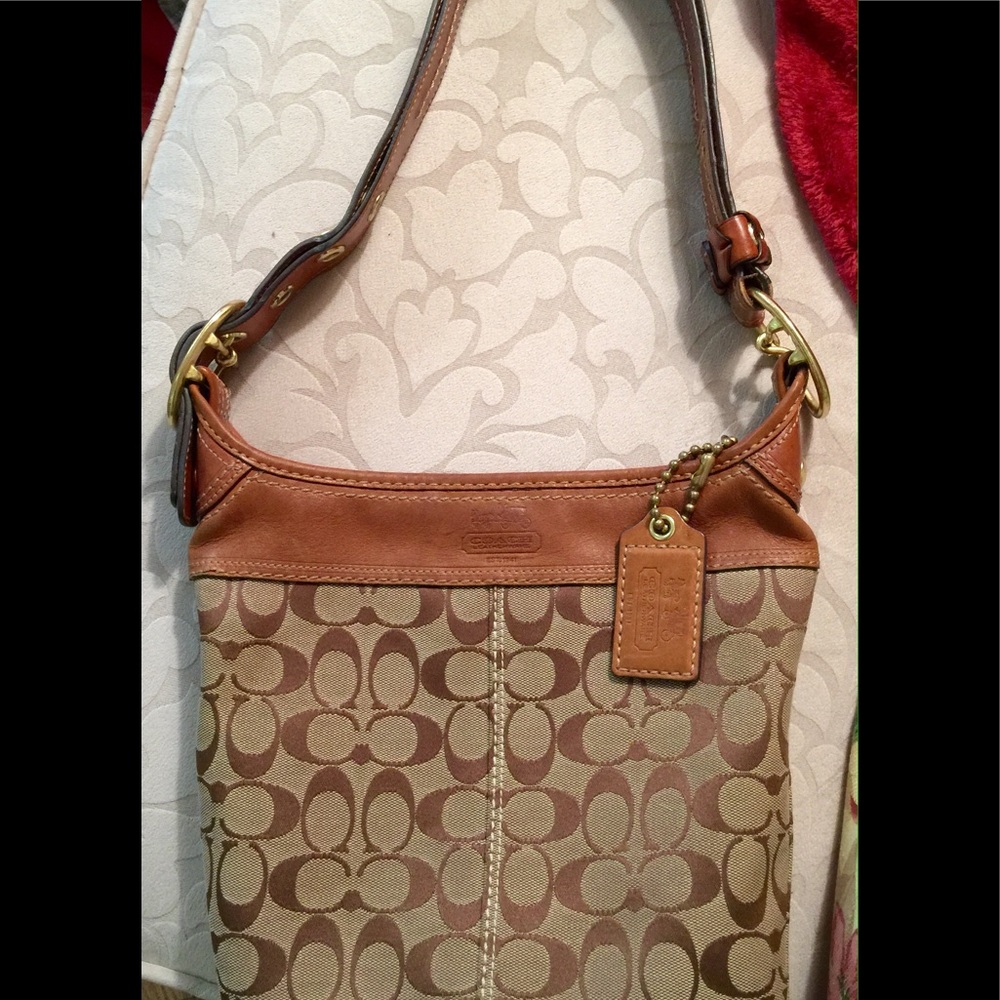 Coach monogram logo shoulder bag.CLEARANCE!!!