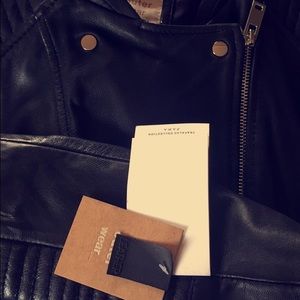 Real leather jacket zara