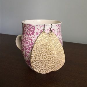 Nickel and Suede leather earrings