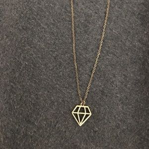 Diamond shaped necklace