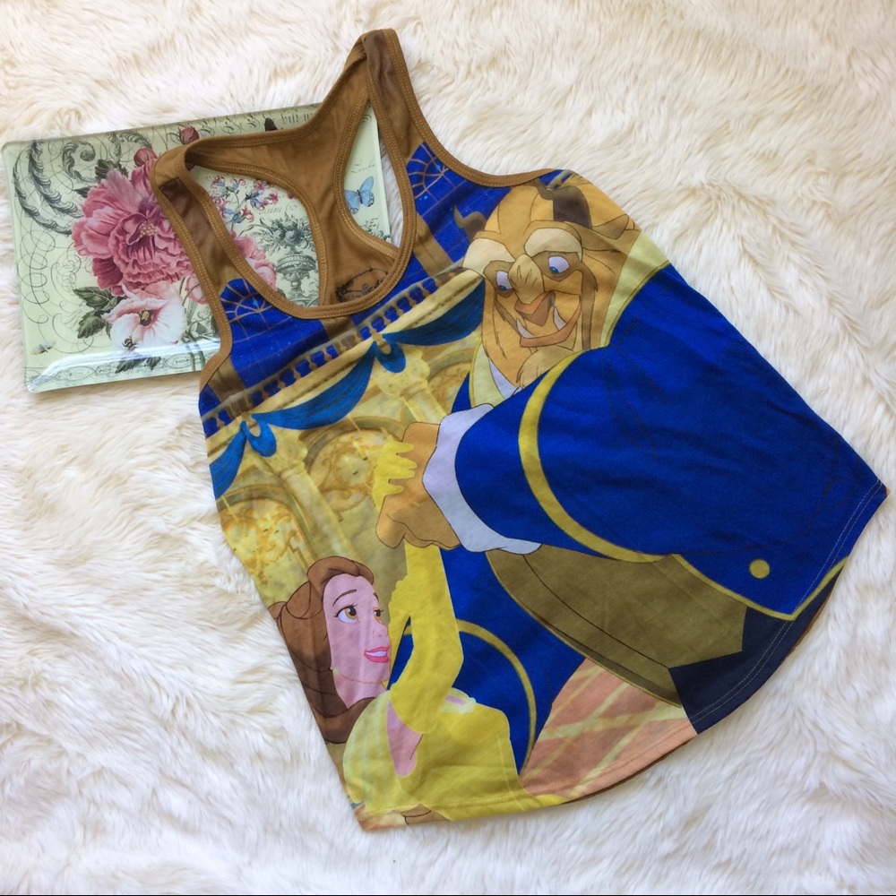 EUC Beauty and The Beast Racerback Disney