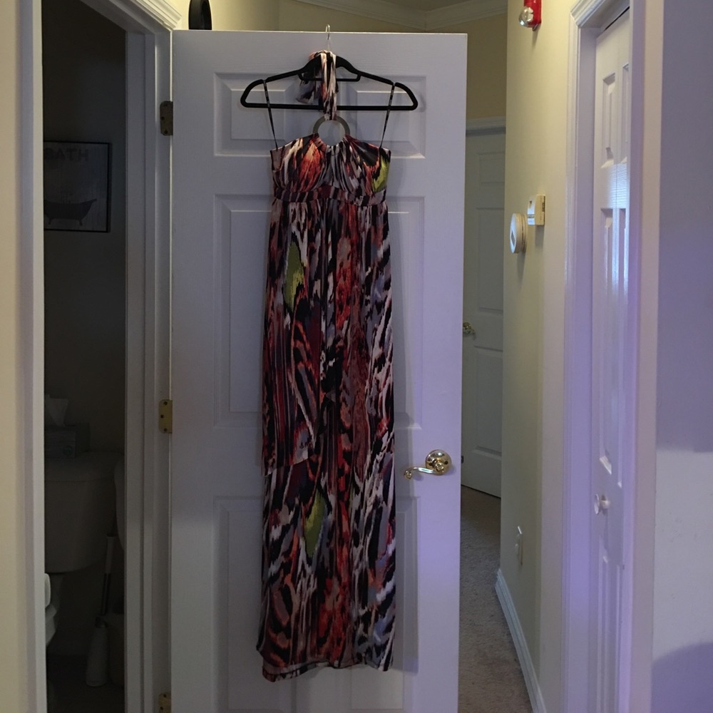 XOXO halter maxi dress