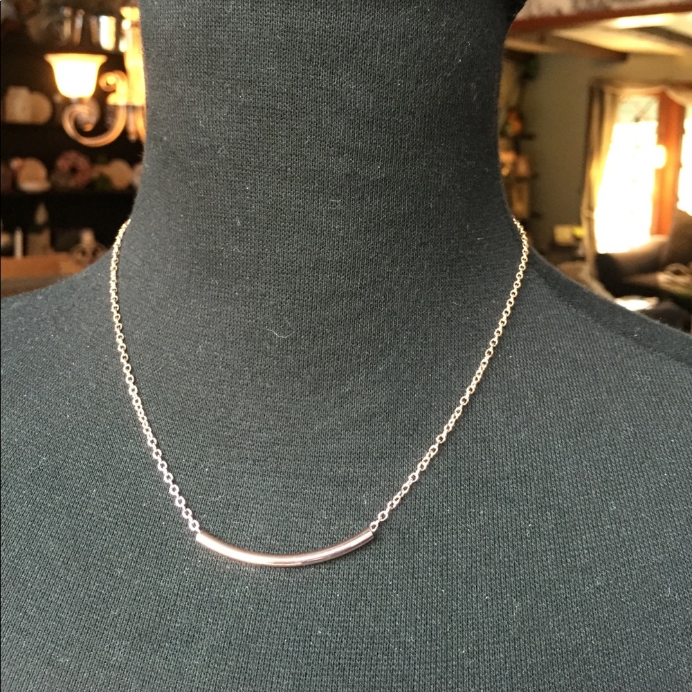 18.5" Rose Gold bar necklace super trendy!