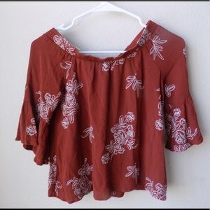 Off the shoulder blouse
